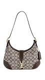 Coach Hamptons Hobo Bag in Signature Jacquard, B4/Oak Maple