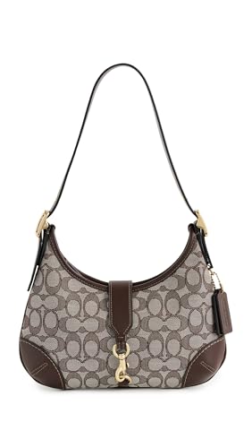 Coach Hamptons Hobo Bag in Signature Jacquard, B4/Oak Maple