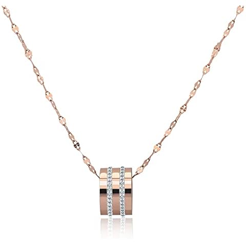 BOGKU 14k Rose Gold Necklace Cover
