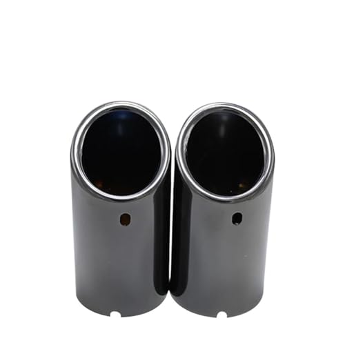 Embouts d'échappement voiture 75mm en noir pour BMW Série 3 F30 F31 et Série 5 F10 F11