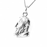 collana san padre pio argento 925 cm 45 mm 24 mm 13 cll1865