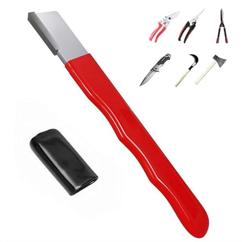 Outdoor Portable Dual-Purpose Whetstone,Multipurpose Garden Tool Sharpener for Knife, Portable Dual Purpose Pocket Sharpener,Tungsten Sharpener for Gardening Pruner,Loppers