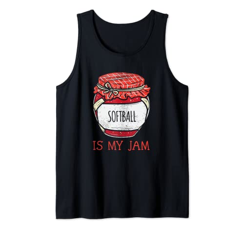 Fun Cute Softball Lovers Player Tank Top