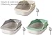Spacious High-Sided Cat Litter Box - Durable & Easy Clean Pet Waste Tray for All Litter Types - Comfortable Enclosed Design for Kittens & Cats 20.08
