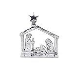 Presepe in argento fatto a mano. Dimensioni: circa 12 x 3 x 13 cm H Materiale: stagno Origine: Guadalajara 