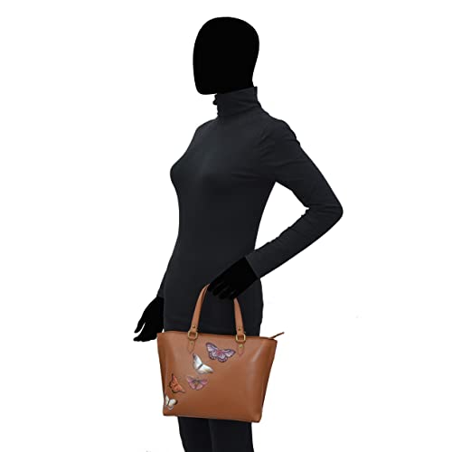 Image of Anuschka Women's Original Hand-Painted Genuine Leather Medium Tote