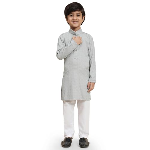 Image of Pro-Ethic Style Developer Boys Cotton Kurta Pajama For Kid's Ethnic Wear | Cotton Kurta Pajama (S-227)