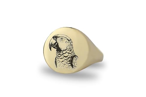 Bague perroquet personnalisée le bijou animalier idéal pour sublimer vos tenues