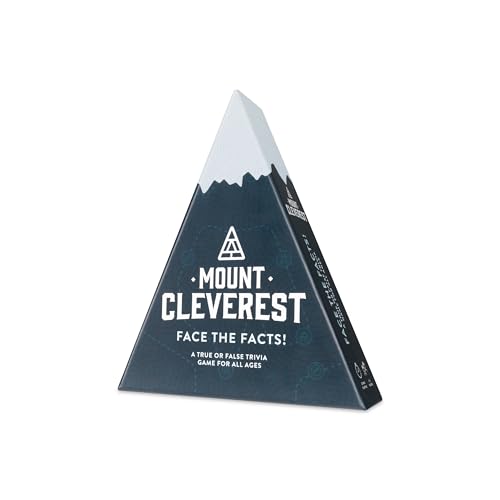 Mount Cleverest® Original Edition | True or False Trivia Game | Fun Adults & Kids Family Card Game | Stocking Filler | Party Games for Birthday | Travel Games | Gift for Boys and Girls