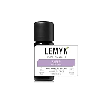 Sleep Restful Essential Oil Blend for Diffusers | 100% Pure & Undiluted | Organic | Freshly Handcrafted | Lavender, Bergamot, Patchouli & Ylang Ylang for Relaxation & Sleep | KidSafeLid