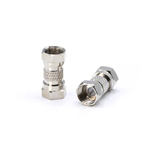 Cable Extension Coupler for Coaxial Cables - 4 Pack - F81 (Male to Male) 3GHz Satellite, Cable TV, and Cable Internet Rated