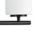 Replay Collection 2-Light Etched Glass Modern Bath Vanity Light Textured Black