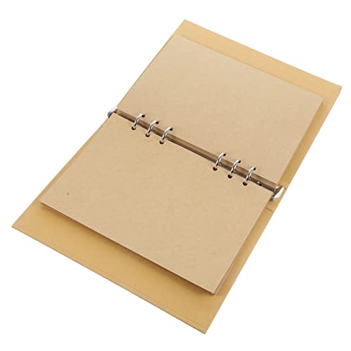 Operitacx Kraft Notepad Blank Journal Boys and Girls Writing Paper Boys and Girls Journals Art Notebooks Drawing for and Travel Notebook Planner Portable Planner Student Sketch Book Portable