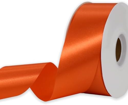 Amazon.com: Ribbli Torrid Orange Double Faced Satin Ribbon,1-1/2” x ...