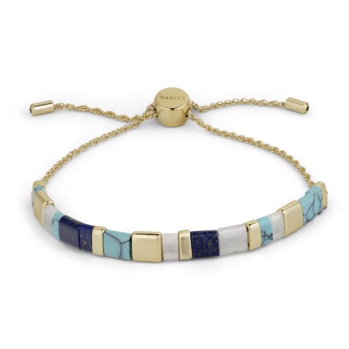 Image of RADLEY 18ct Gold Plated Semi Precious Stone Friendship Bracelet