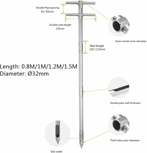 Sonde d'échantillonnage universelle pour analyse industrielle et agricole