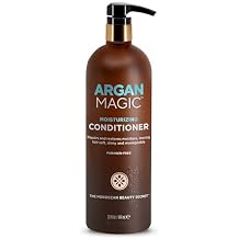 Argan Magic Moisturizing Conditioner - Detangle, Hydrate, and Repair Dry and Chemically-Damaged Hair Types | Nutrient-Rich, Paraben Free 32 oz
