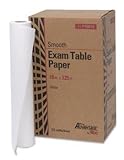 Exam Table Paper, 18' x 225 ft, White, Smooth, 12/cs