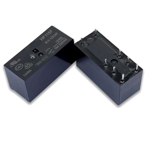 Relais HF115F 012-1ZS3AF 12VDC à 8 broches pour circuits imprimés lot de 10 pièces