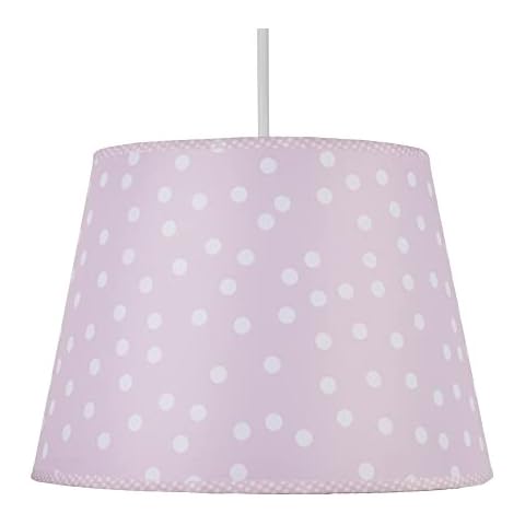 Litecraft Glow Light Shade 30.5 cm Easy Fit Polka Dot Lampshade - Pink Cover