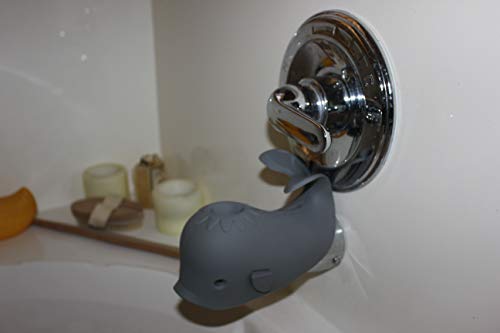 Bath Spout Cover For Bathtub - Faucet Baby Covers Protects Baby During Bathing Time While Being Fun. Cute Soft Whale Making For Enjoyable Safe Baths Your Child Will Love. (1 Pack, Grey) #TOP7