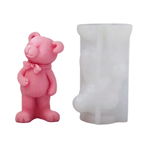 3D Bear Candle Mold Aromatherapy Candle Mold Ornaments Mold for Home Decors