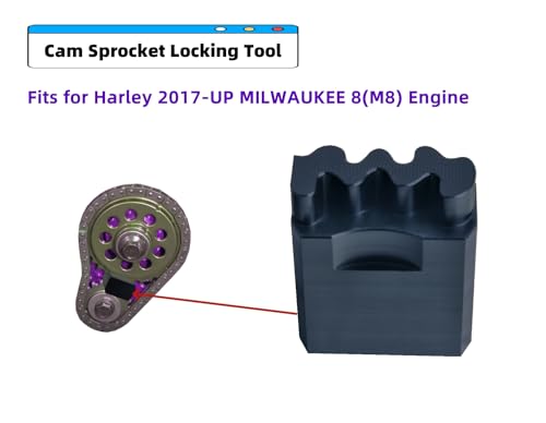 Image of DEWHEL Cam Sprocket Locking Tool Compatible with Harley 2017-UP Milwaukee 8(M8) Engine Model Touring Model 2018-UP Harley Softail