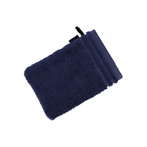 Vossen Calypso Feeling Waschhandschuh 22 x 16 cm Marine blau