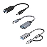 Large Compatibilité: Le port USB-C/Micro peut être utilisé pour connecter des téléphones, ordinateurs, tablettes et autres appareils dotés de ports USB Type-C. Le port USB-A de l'adaptateur USB-C peut être connecté à des clés USB, claviers, hubs, souris et autres périphériques.