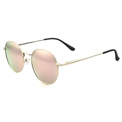 Gold Frame + Mirrored Pink Lenses