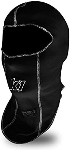 K1 Race Gear Single Layer Nomex Head Sock/Balaclava (Black) (26-SLH-N)