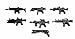 Custom Modern Combat Weapons Pack (P16) Designed for Brick Minifigures