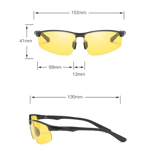 Full Frame Polarized Night Vision Reader Sunglasses for Men and Women, Wrap Around Sports Sun Reading Glasses2
