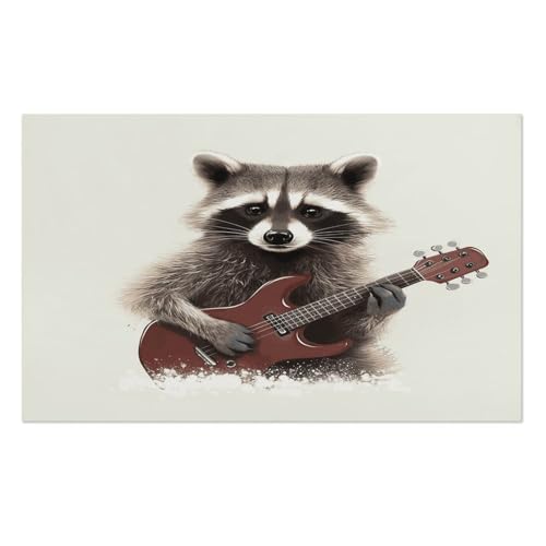 Toalla de playa Funny Raccoon - Absorbente y de secado rápido, toalla para gimnasio, ultra portátil, resistente, para viaje, ducha, playa, gimnasio, spa, natación y aventuras al aire libre miniatura 7
