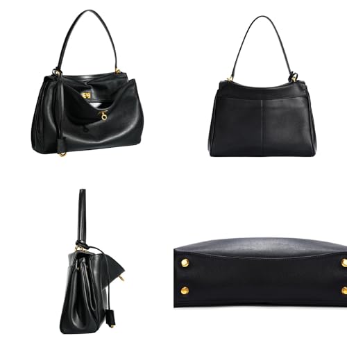 Genuine Leather Tote Bag for Women, Fashion Crossbody Bag,Large Shoulder Bags Purses Satchel Handbags for Daily4