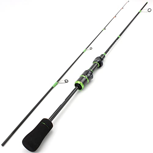RAPERTI BBCBBZ 1.68m señora Varilla sólida Ul Caña de Pesca giratoria de Carbono con la caña de señuelos giratorios 2-8 g de Varilla de Percha(Spinning Rod)