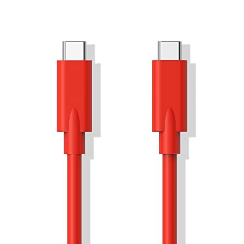 Easonunion USB C to USB C 2.0 Cable with 100W PD,480Mbps Data Transfer 5A Fast Charging Type C to C Cord Compatible with Smartphone, Tablet, Laptop - 6.6Ft (Red) - image 1