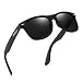 Dollger Polarized Wayfarer Sunglasses Classic Retro Black 80's Sunglasses for Men