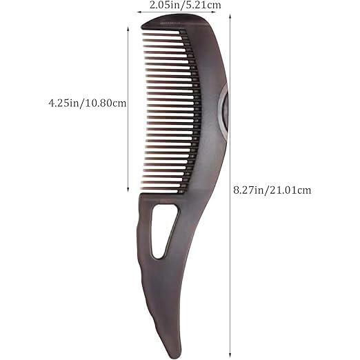 AADCART Dandruff Comb Energy Massage Comb - Scalp Massage & Hair Oil Applicator, Lice Remover & Scalp Massager Brush, Unisex Brown Plastic Hair Dressing Comb for Dandruff Removal 3