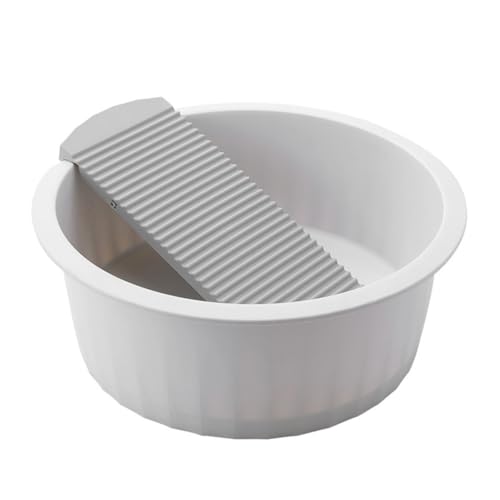 NOLITOY 洗濯板付き洗い桶 洗面器 洗濯器 バケツ たらい 湯おけ 桶 北欧デザイン コンパクト収納 省スペース 多機能 洗濯 掃除 足浴 風呂 アウトドア 旅行 収納用 用途いろいろ