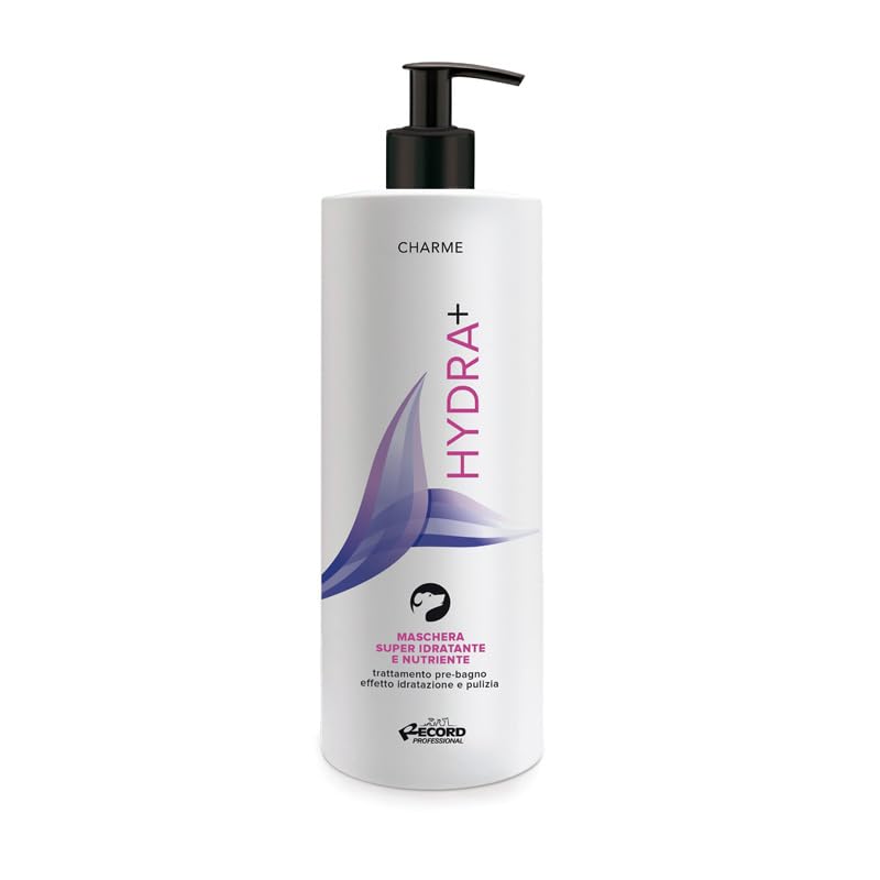 Record encanto máscara súper hidratante para perros - acondicionador desmelante antes del baño - extracto de laminaria - caléndula y aceite de salvado de arroz - 1l - Made in Italy