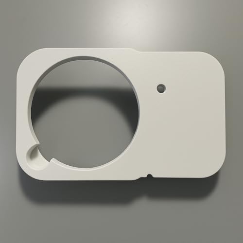 Image of Under Desk Mount Holder for Mac mini M4 /M4Pro, Computer Protection Case with Mounting Straps, White (Extension Bracket) Improved Cooling & Quick Access to Power Button with Screws