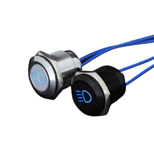Panel de control de modificación con indicador de metal de 19 mm y 12 V impermeable 4