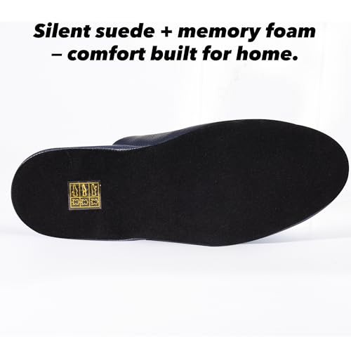 PAMIR Women's Hand-Turned Scuffs, Genuine Leather Indoor House Slippers with Memory Foam4