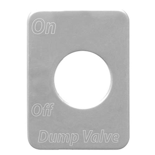 GG Grand General 68484 Stainless Steel Dump Valve Switch Plate for Peterbilt 370 & 359 Series