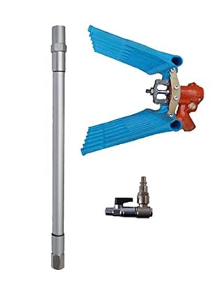 Foto di Abbacchiatore pneumatico BREVETTATO ANTIUSURA olive scuotitore ad aria compressa (abbachiatore con asta 2 mt e rubinetto snodato)