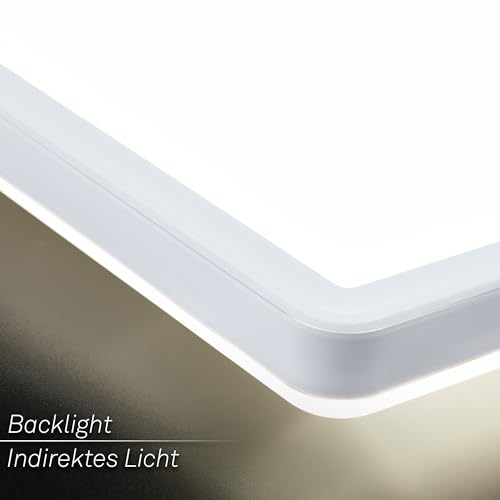 Plafon LED techo rectangular ultra plano Briloner de 98x20 cm para luces LED cocina y hogar 6