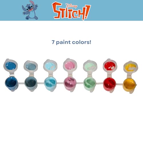 Disney Stitch DIY Pinte suas próprias estatuetas conjunto de artes e artesanato para crianças, tinta
