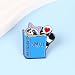 Cute Raccoon Reading Smut Enamel Pins, Funny Smut Reader Brooch, Trash Panda Spicy Book Lover Lapel Pin, Trashy Bookish Badge Brooches, Dark Romance Club Badges, Reading SmuttyGift, Gift For Smutty & Raccoon Lover