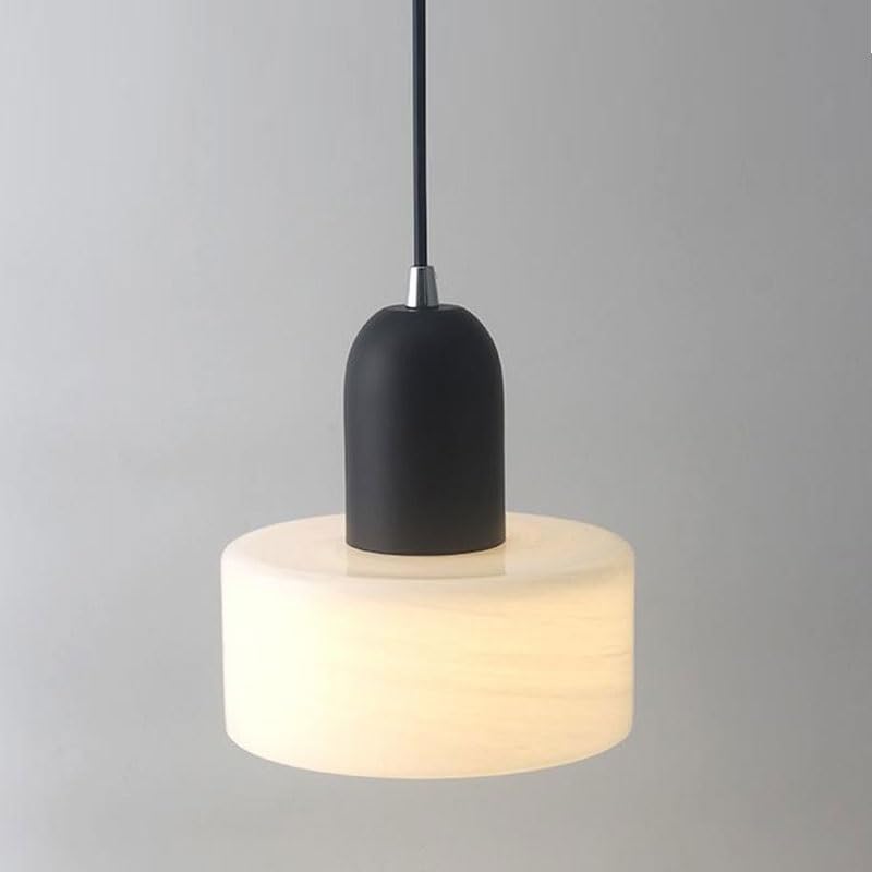 Petite suspension E27 en verre réglable pour optimiser l'éclairage des petits espaces